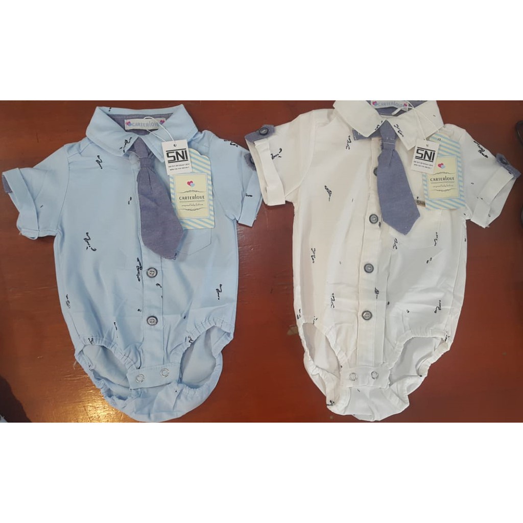 Kemeja Jumper+Dasi Panjang 2W/ Baju Bayi Laki