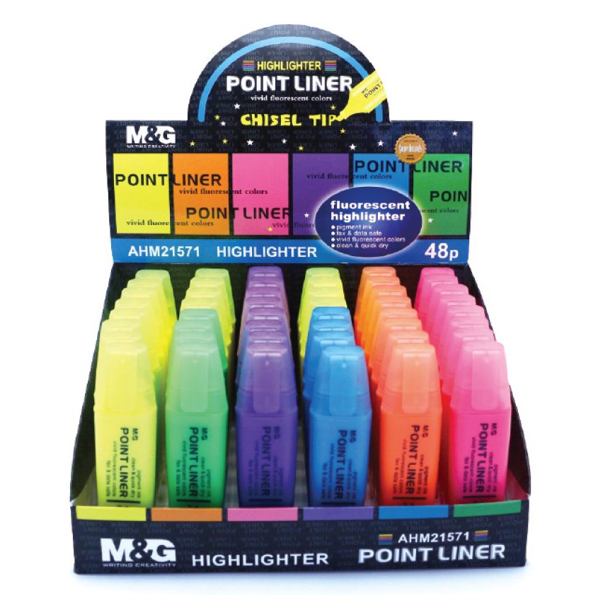 

M&G - Highlighter Mixed Color Display / Spidol Penanda (AHM21571)