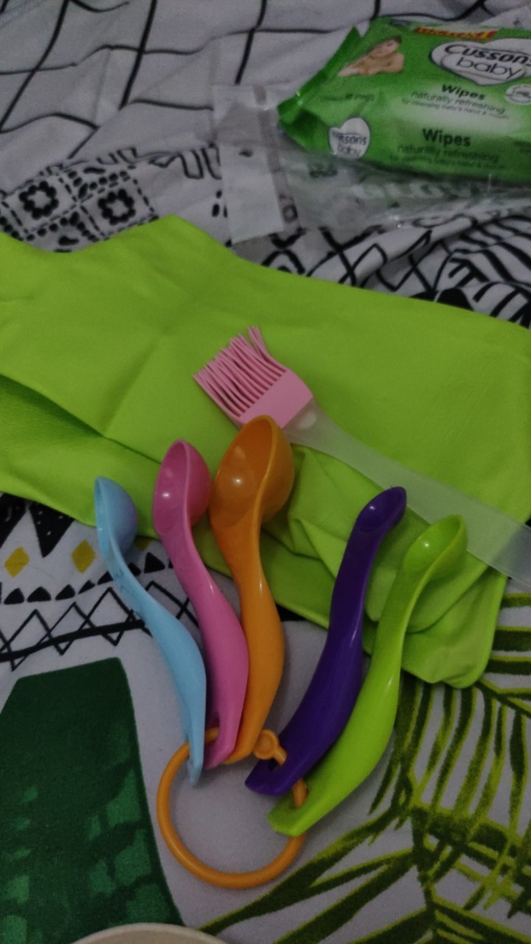 Sendok Set Takar Takaran Plastik Warna Serbaguna Bumbu Dapur 5 Pcs In1 Measuring Gram Spoon Baking