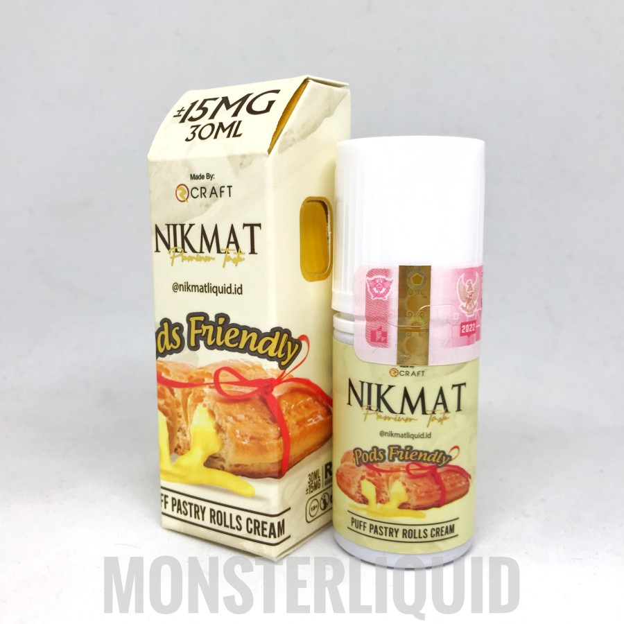 PODS NIKMAT PUFF PASTRY ROLLS CREAM 15MG 30ML