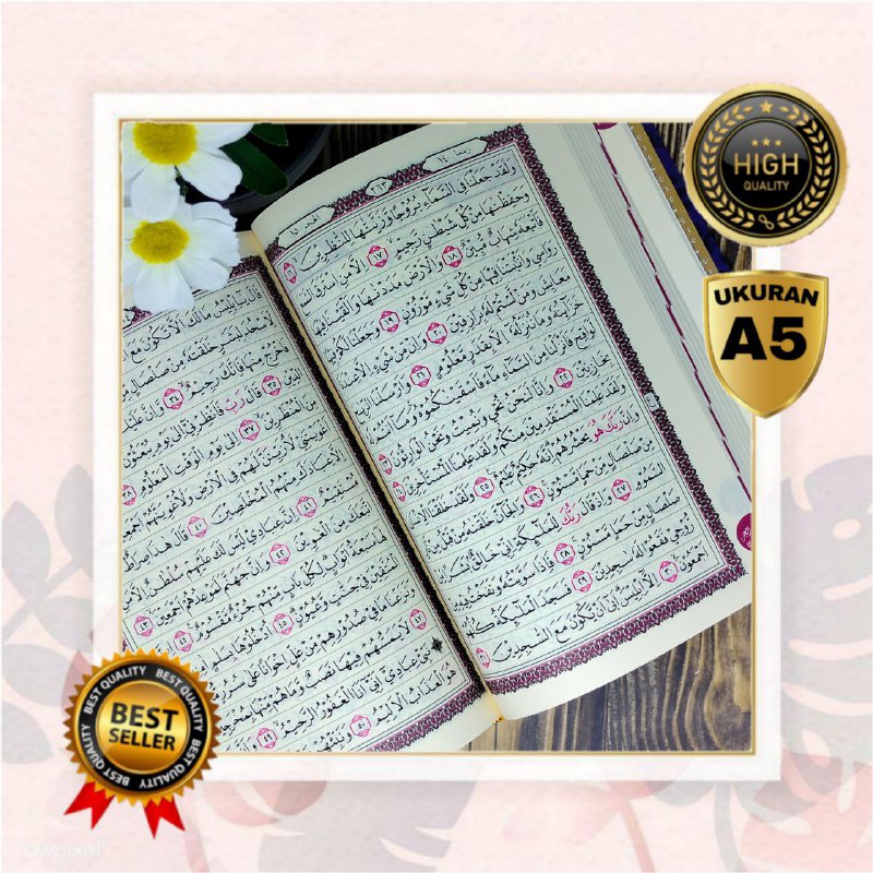 Alqur’anulkarim Mushaf Al-Aziz A5, Alquran Non Terjemah, Al Quran Tanpa Terjemah,Al Quran 15 Baris K