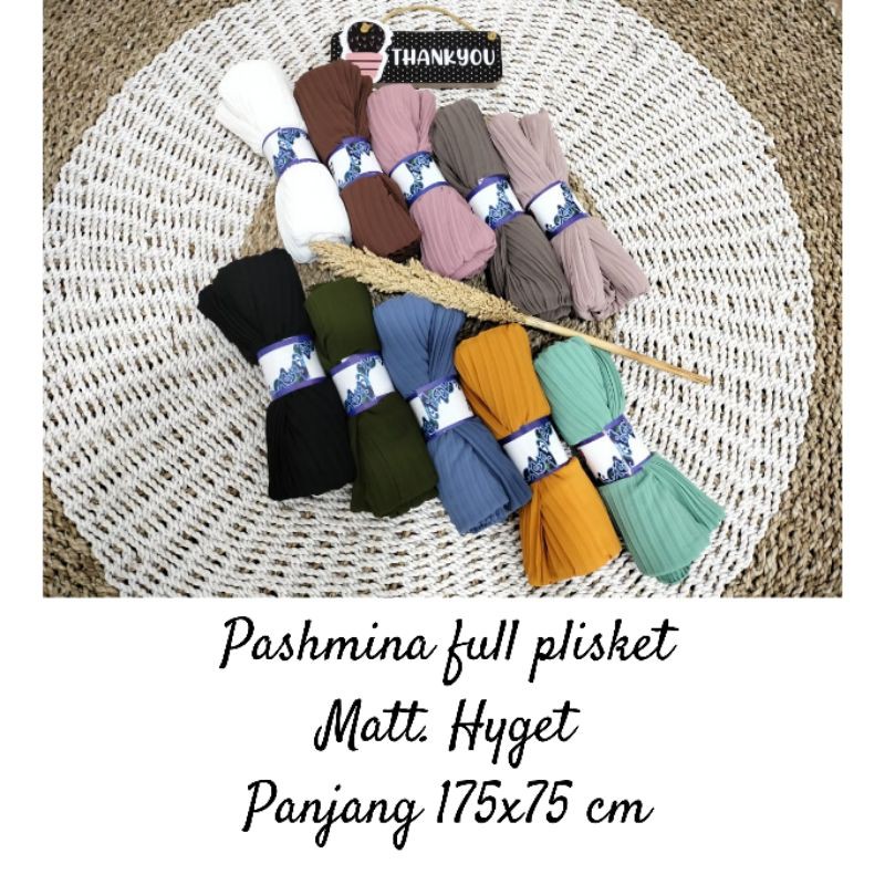 Pashmina Plisket Full Plisket