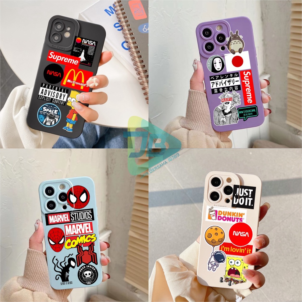 SOFTCASE PROCAMERA CUSTOM STIKER OPPO VIVO SAMSUNG REALME XIAOMI IPHONE INFINIX FOR ALL TYPE JB5821