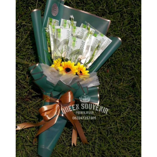 buket uang / money buket / buket uang elegant / buket uang murah / buket uang kertas cello / promo b