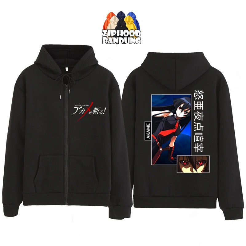 Jaket Hoodie Zipper Anak Laki Laki Anime AKAME GA KILL Akame 1166