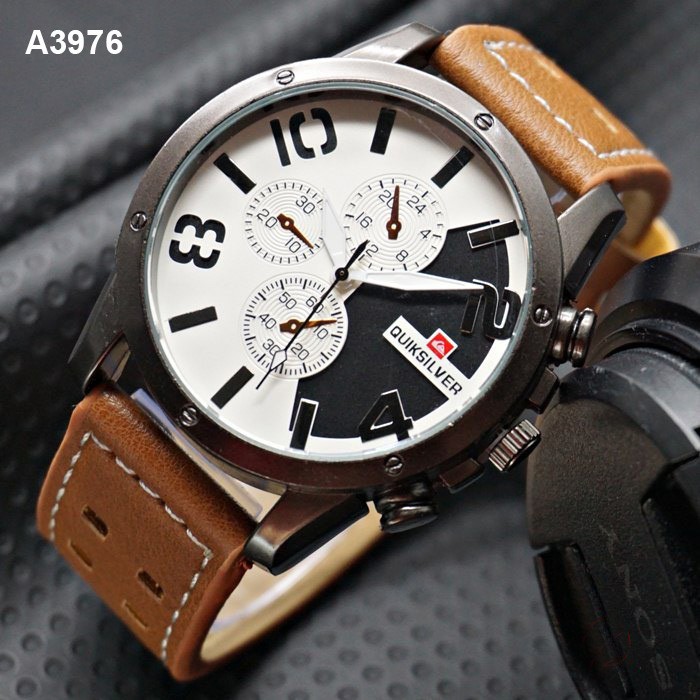 Jam Tangan Pria/Cowo Quiksilver Kulit QS001 - Kode A3976, A3977, A3978