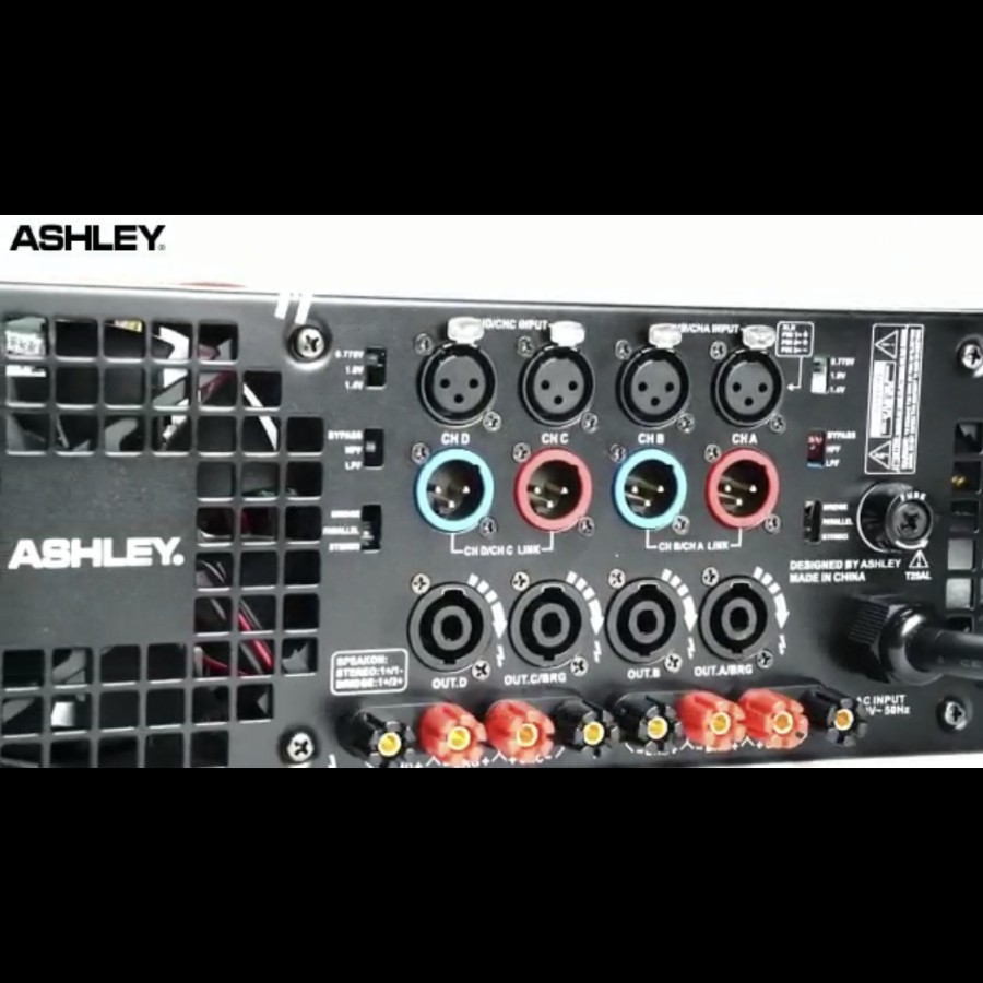 Power amplifier ashley V5pro 4 canel V5 PRO