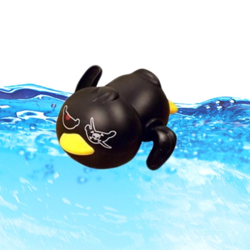 Mainan Mandi Anak bayi kura kura ikan katak bebek bergerak di air-Bebek Hitam