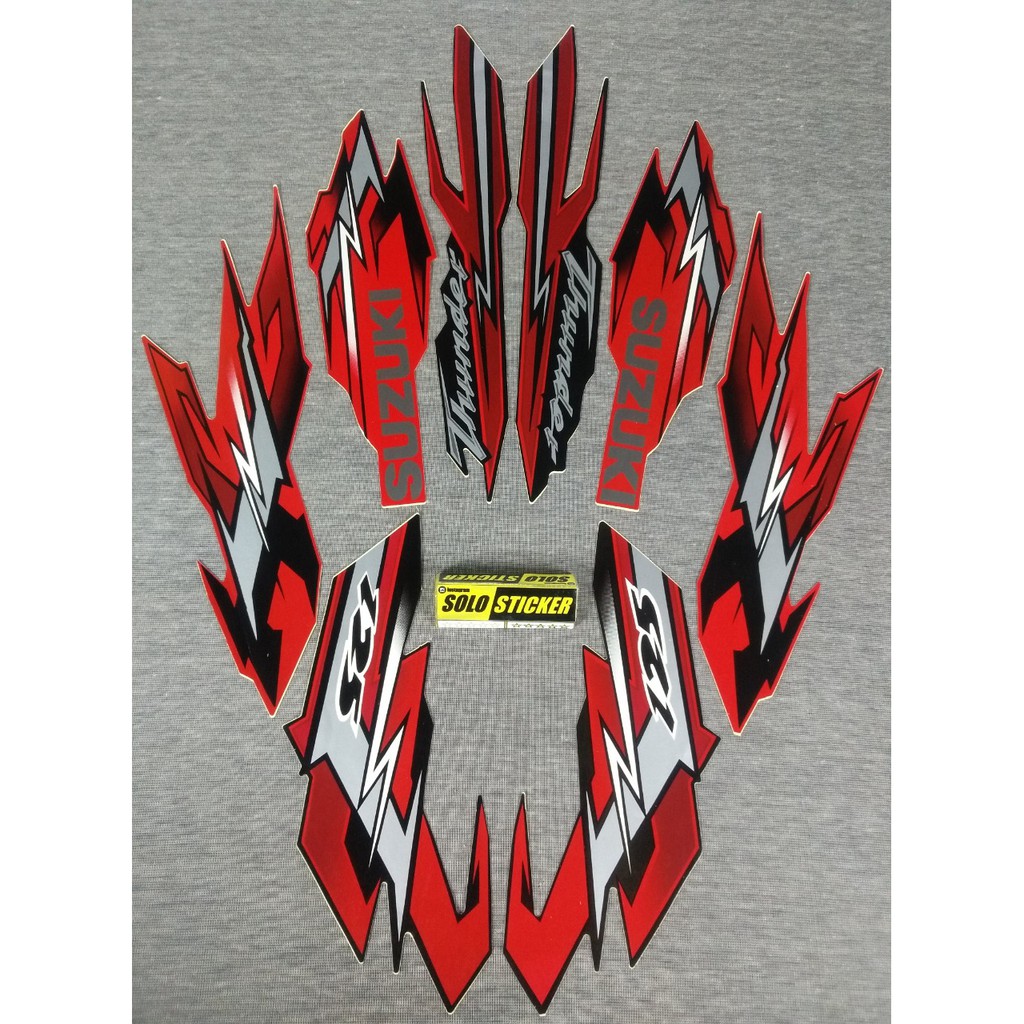 Bisa Cod Striping Sticker Motor Suzuki Thunder 125 2008 2009 Bisa Cod Striping Sticker Motor Suzuki Thunder 125 2008 2009