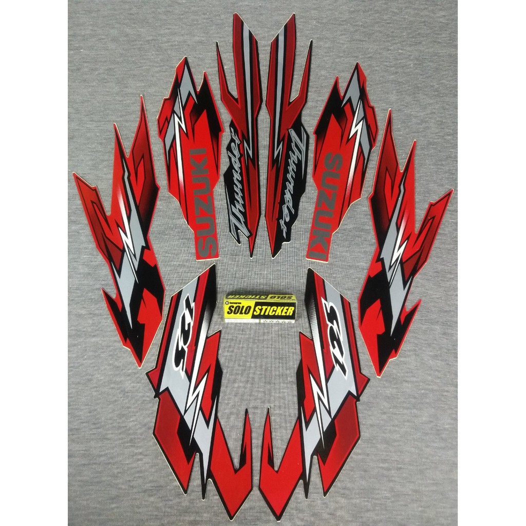 Bisa Cod Striping Sticker Motor Suzuki Thunder 125 2008 2009