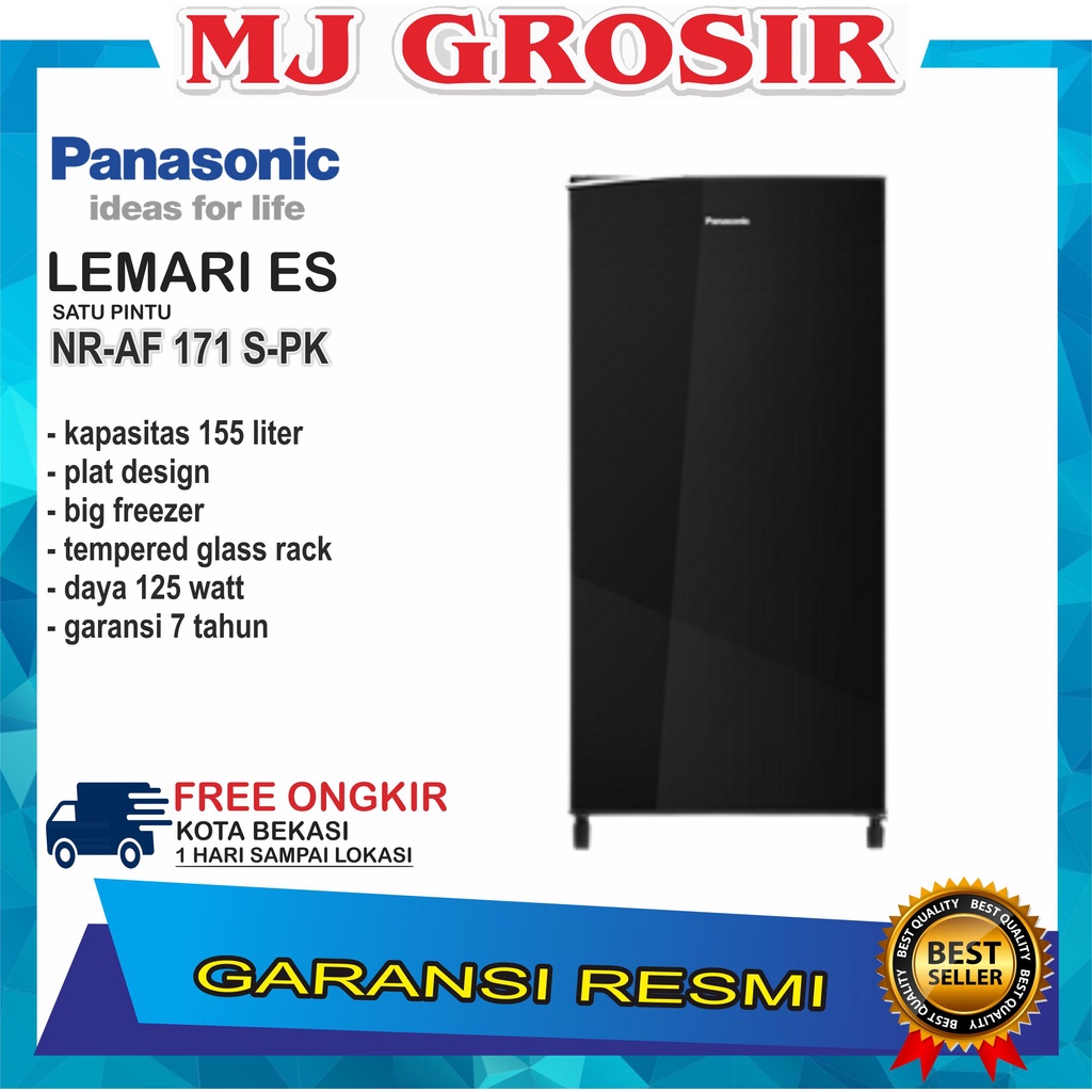 KULKAS PANASONIC NRAF 171 SPK LEMARI ES 1 PINTU NRAF171SPK