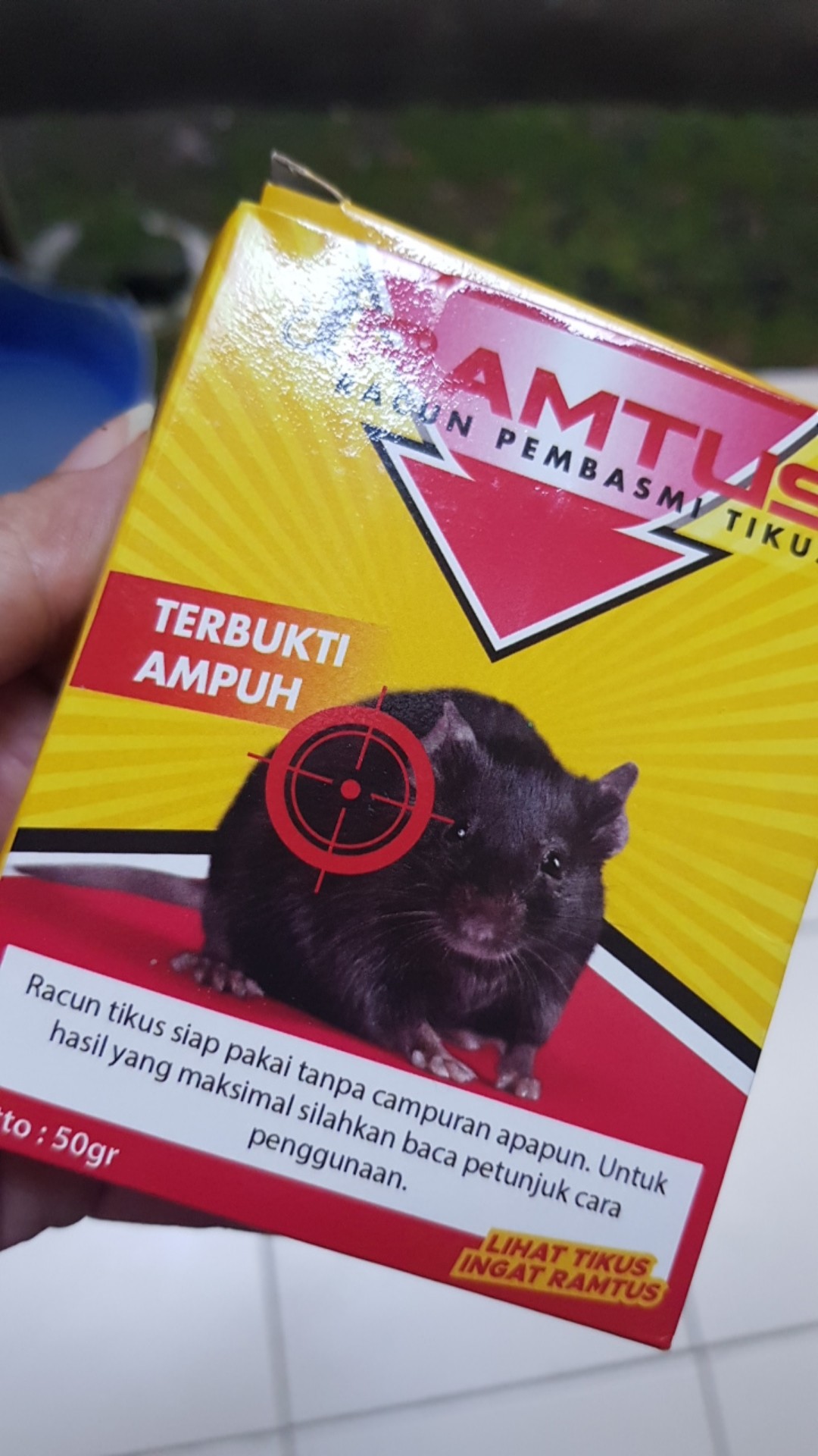 Ramtus Obat Racun Tikus Langsung Mati Kering Tidak Bau Sangat Ampuh Racun Pembasmi Tikus 1 Pack