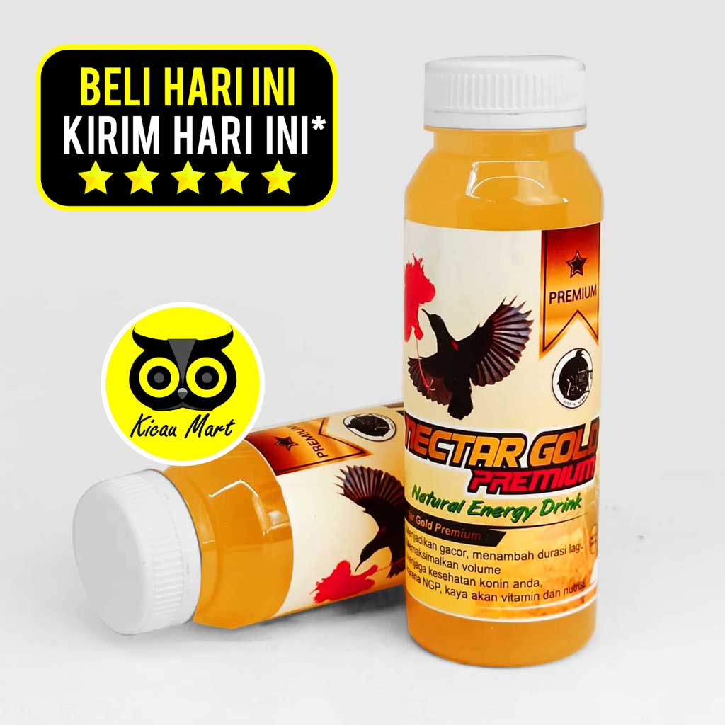 NEKTAR KOLIBRI Nectar Gold Premium NGP Pakan Minuman Burung Konin Kolibri Ninja Pleci Glatik Pakan Suplemen Nutrisi Penggacor Harian Lomba Obat Macet Bunyi Penambah Birahi