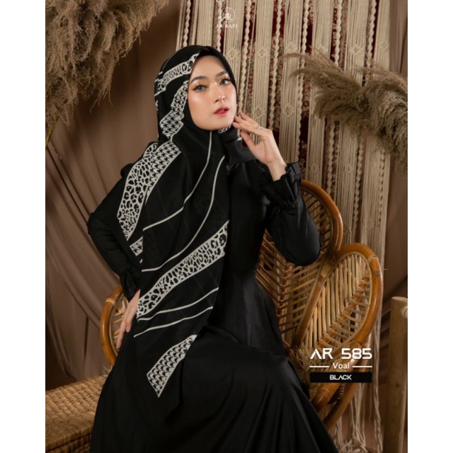 Terbaru Hijab segi 4 jilbab ArRafi AR 585 kerudung segi empat jumbo motif eksklusif ori ArRafi  adem