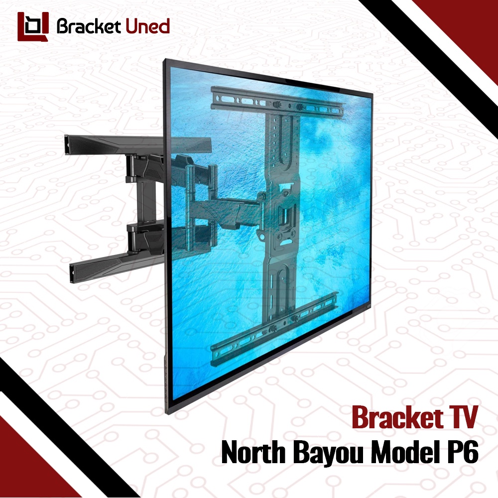 Bracket TV Led LCD Universal 42 - 75 Inci North Bayou NB P6 New Model Fleksibel Import ORIGINAL