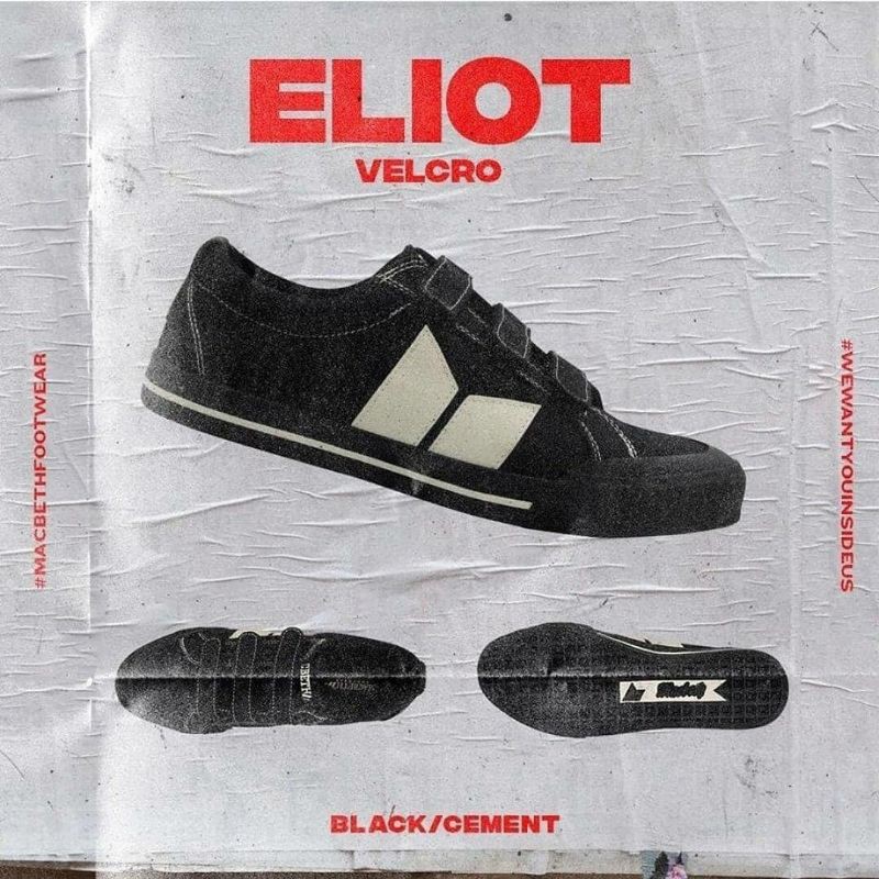 Macbeth Velcro Black Cement