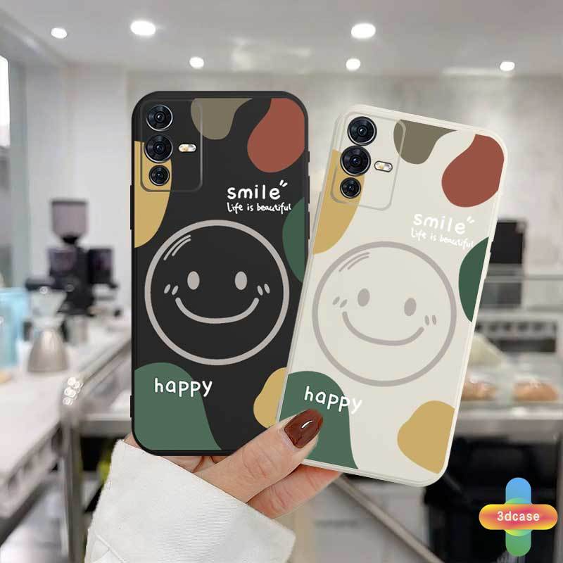 Soft TPU Case Xiaomi Redmi Note 9 8 10 10S 9 PRO MAX 9S Xiaomi Redmi POCO C3 X3 NFC X3 PRO M3 Redmi 9 9C NFC 9A 9i 9T 9AT 9 PRO Power 10X POCO M2 PRO Y12 Y20 A12 A54 A15 A16 Couple Happy Smile Graffiti Anti-fall Case