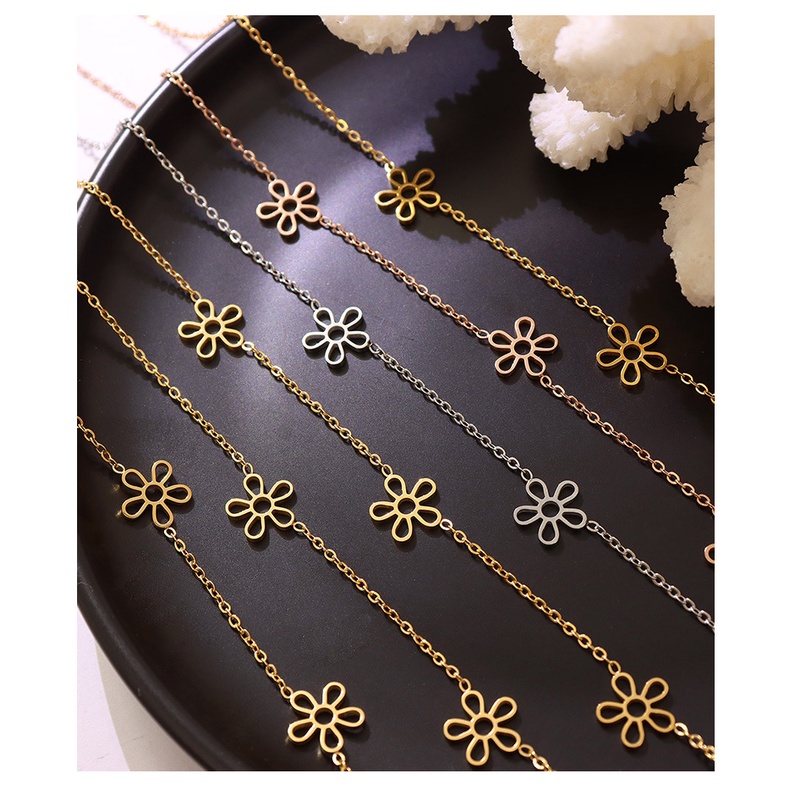 Kalung KL173 Stainless Steel 316L / Kalung Titanium Premium Fashion Wanita Kalung unik Lucu Elegant /Deluna/ BS