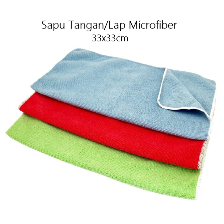 Sapu Tangan/Kain Lap Microfiber 33x33cm