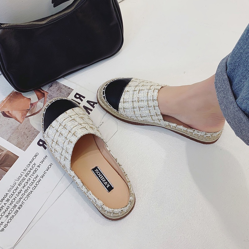 COD BAYAR DITEMPAT !!! 10555 Sandal Espadrilles Slip On Mules