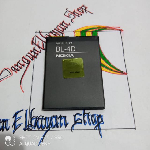 Batre Batrai Hp Nokia BL-4D BL4D E5 E7 N8 N950 N97 Mini T7  702T Battery