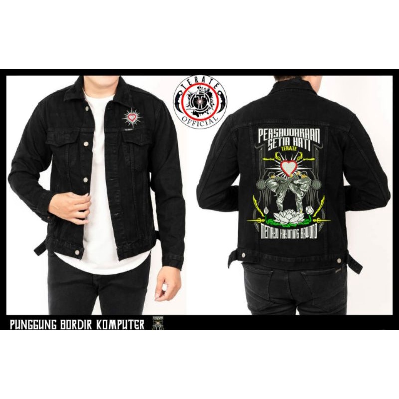jaket psht denim new/Jaket denim psht bordir