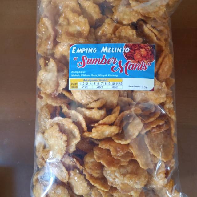 

Emping melinjo manis 500gram