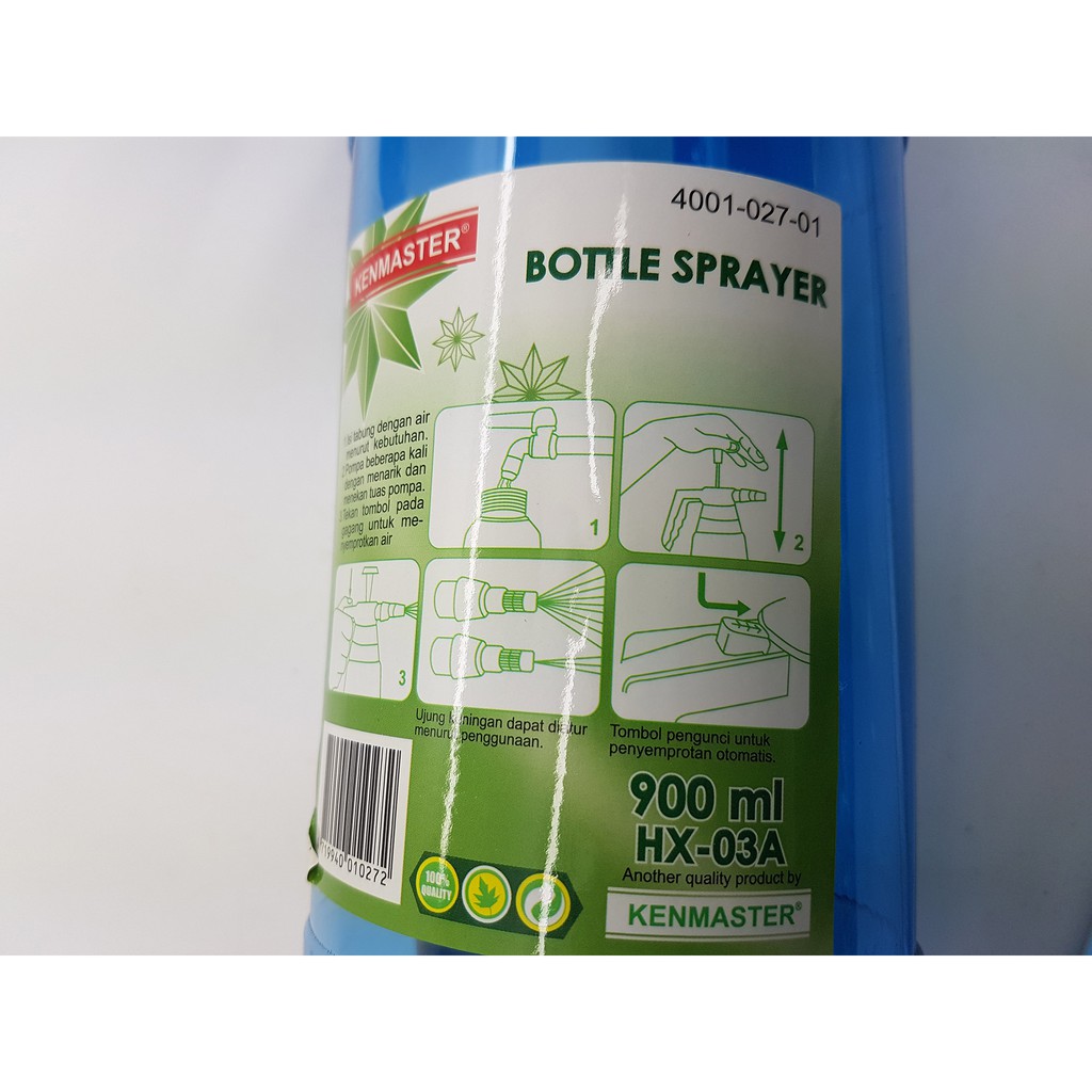 Botol Spray Pompa 900 ml KENMASTER ( BIRU ) HX-03A