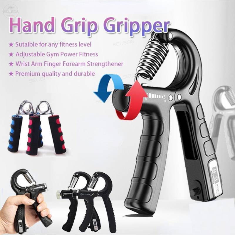 Handgrip Olahraga Tangan Adjustable Hand Grip 5-60 kg Alat Penguat Cengkraman Genggaman Fitness Dengan Penghitung