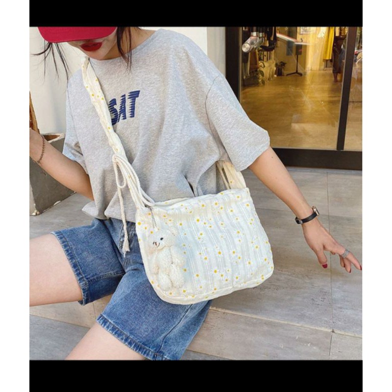 Shoulder Bag Daisy Import, tas selempang wanita, tas Daisy
