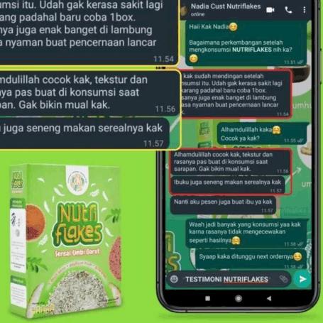 

£ NUTRIFLAKES SEREAL UMBI GARUT SOLUSI MAAG & ASAM LAMBUNG レ