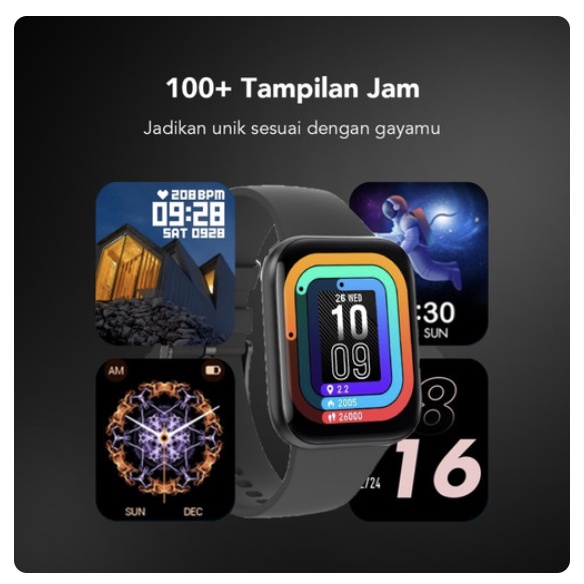 Heyplus Watch Air Smartwatch | Jam Tangan Pria Wanita Waterproof Garansi 1 Tahun