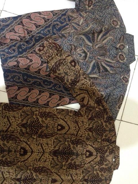 Bswart Batik Hrb026 Kenongo Hem Batik Abu Bata Best Seller Kemeja Batik Pria