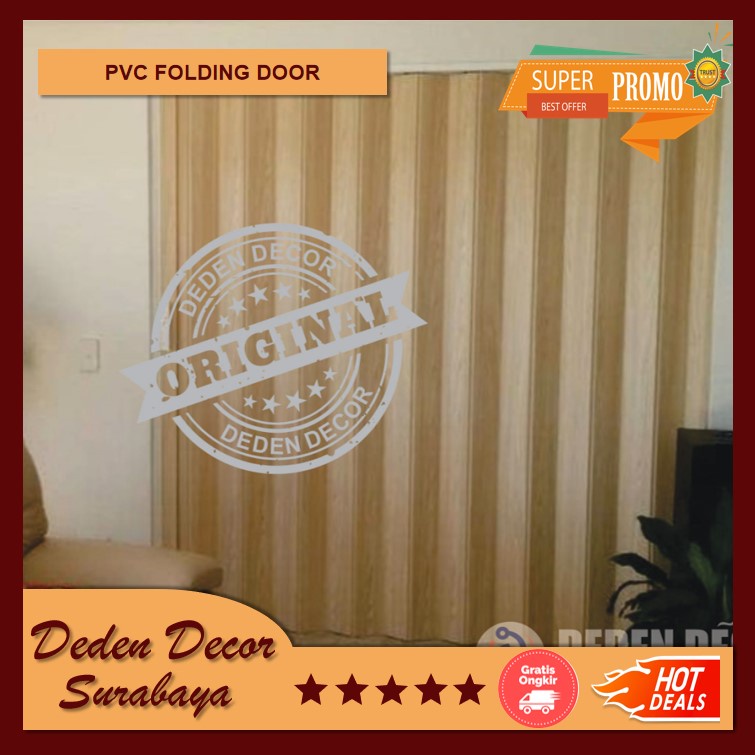 PVC Folding Door Surabaya  - Penyekat ruangan Minimalis - Deden Decor