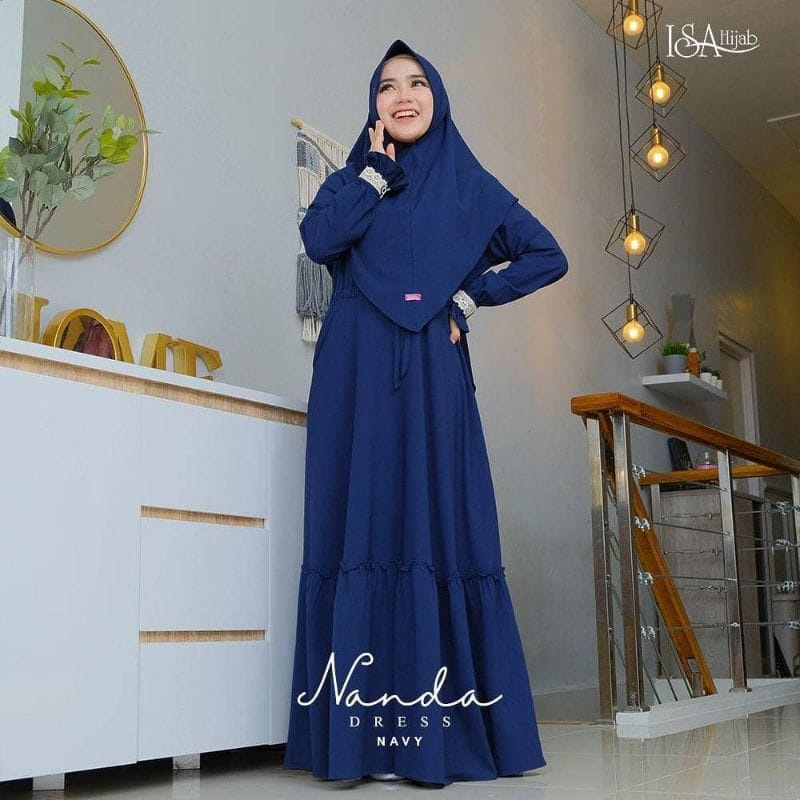 NANDA SYARI GAMIS SYARI UKURAN M - L - XL - XXL - XXXL - 4XL SET KHIMAR DRESS BUSUI TERBARU BAJU MURAH POLOS GAMIS KEKINIAN TERBARU SET JILBAB DRESS PREMIUM BERKUALITAS GAMIS TALI PINGGANG TERLARIS HITS GAMIS REMAJA MAXY DRESS PESTA FASHION MUSLIM SERAGAM