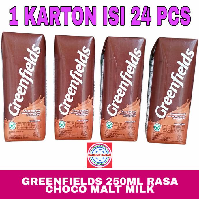 

BISA BAYAR DITEMPAT SUSU UHT GREENFIELDS CHOCOMALT MILK 250ML 1 KARTON ISI 24 PCS