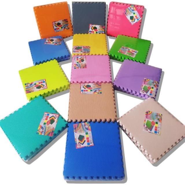 Evamat Polos | Matras Puzzle | Tikar Puzzle | Karpet Puzzle | Karpet anak Puzzle 30x30 0.5cm