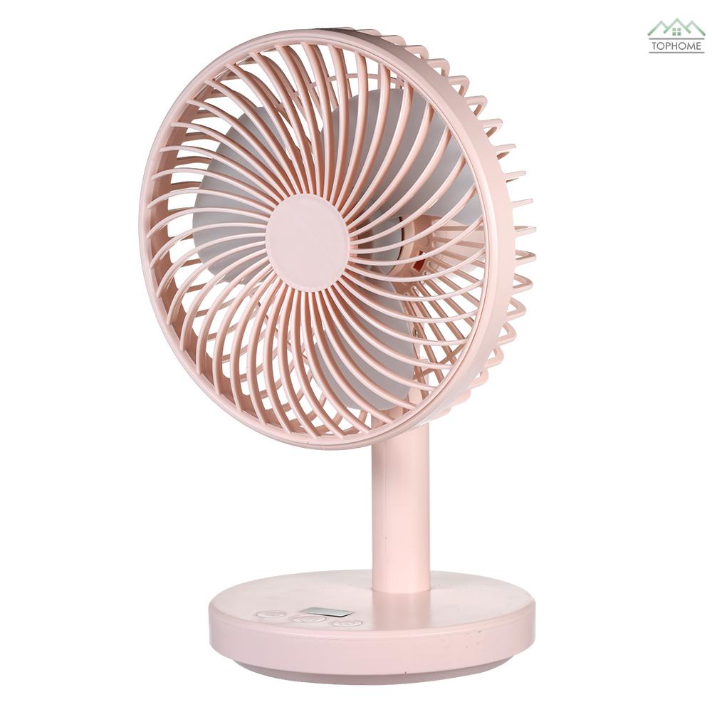 Fan Digital Display Small Desk Fan Four Gear Wind Super Quiet Intelligent Three Gear Timing Led Digital Display 60adjustment Pink Shopee Indonesia