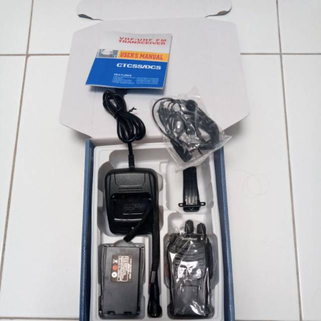 HT Baofeng 888S + Earset Single Band UHF / HT Murah BF 888 S / Frekuensi BF-888S 16 Ch tanpa layar