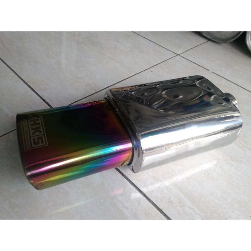 Knalpot mobil HKS Kotak Rainbow