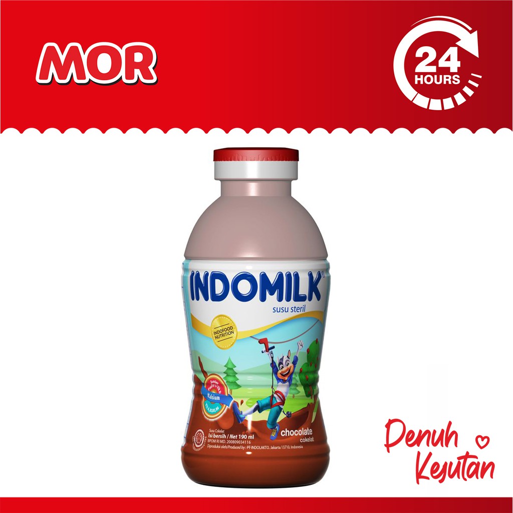 

INDOMILK Choco Susu Cair Cokelat Btl 190 ml