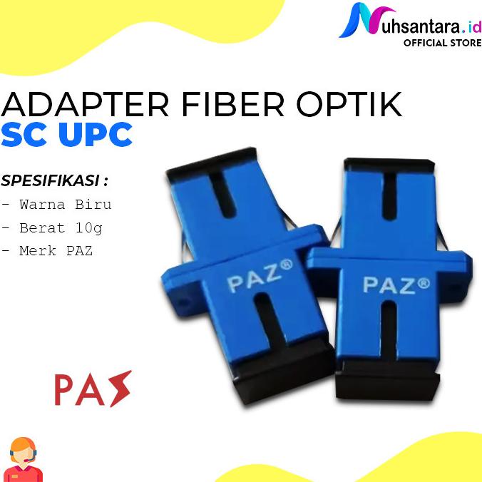 Jual Adapter Fiber Optik Connector Merk Paz Sc Upc Simplex Ftth - Murah ...