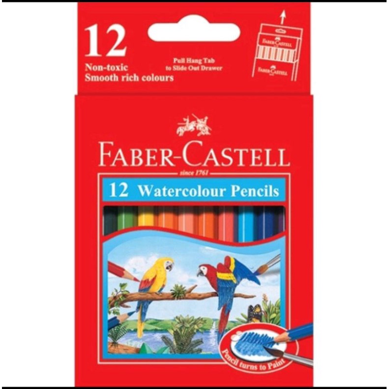 

PENSIL WARNA FABER-CASTEL WATER COLOUR 12