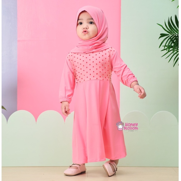 HONEYBLOSSOM gamis bayi cantik / gamis bayi perempuan 6 12 bulan alesha series