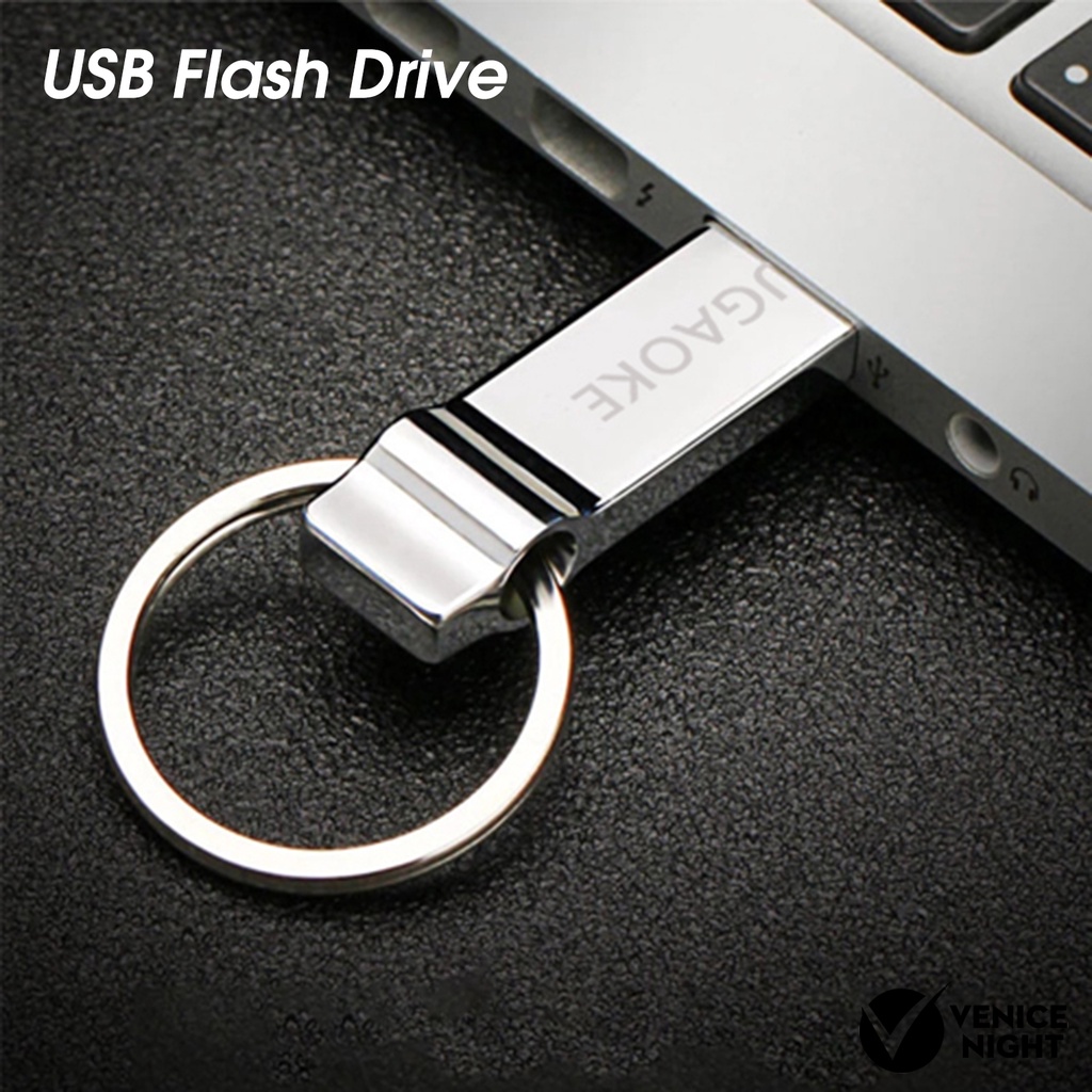 (SF) Augaoke 8 / 16 / 32 / 64 / 128GB Flash Disk USB Plug &amp; Play Portable Bahan Metal Untuk Komputer