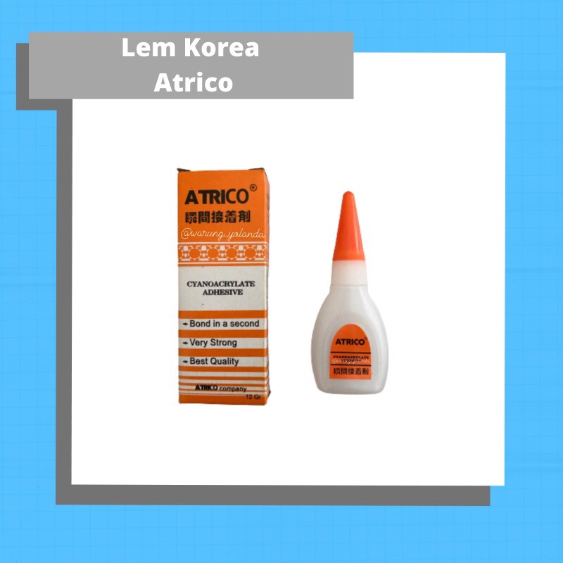 

Lem Korea / Lem Serbaguna / Atrico / Lem Besi / Lem Cair