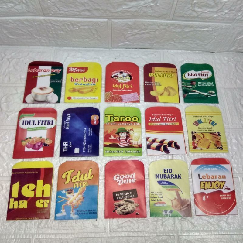 

AMPLOP LEBARAN SNACK SUDAH DI LEM ISI 10