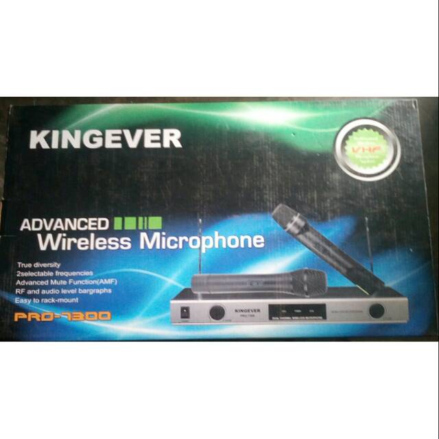 2Ch Wireless Mic VHF Kingever