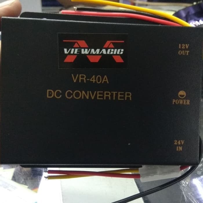 VIEWMAGIC VR-40A Car Converter Step Down DC 24V To 12V 40A bagus awet