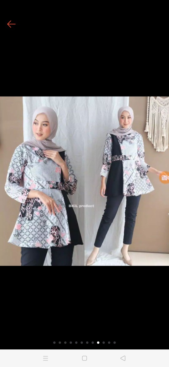 Atasan Batik Wanita Ppbtk07 Modern Batik Murah Cassual Atasanbatik Wanitabatik /atasanwanita...